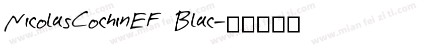 NicolasCochinEF Blac字体转换